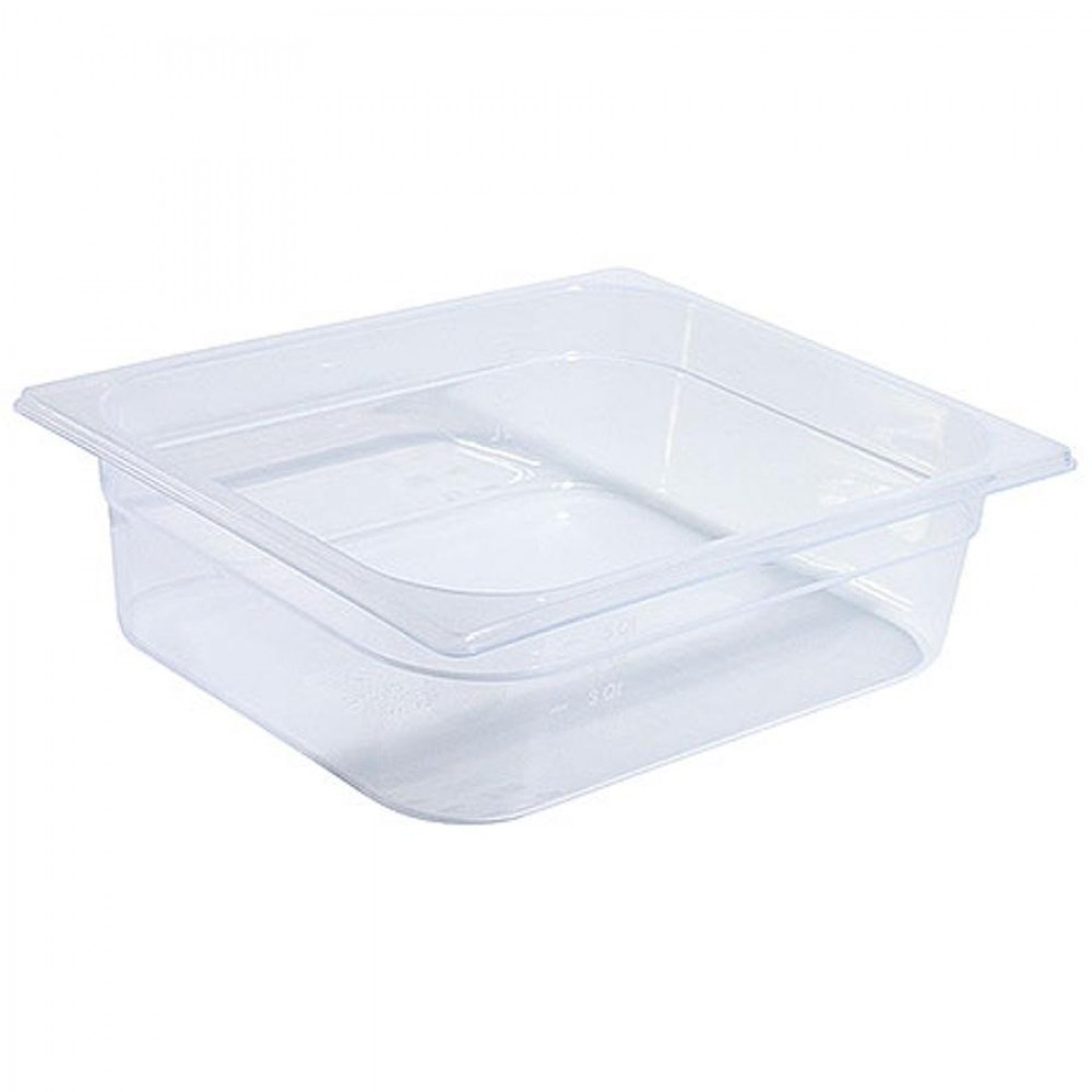 GN 1/2-es edény polipropilénből 100 mm mély, 6 L