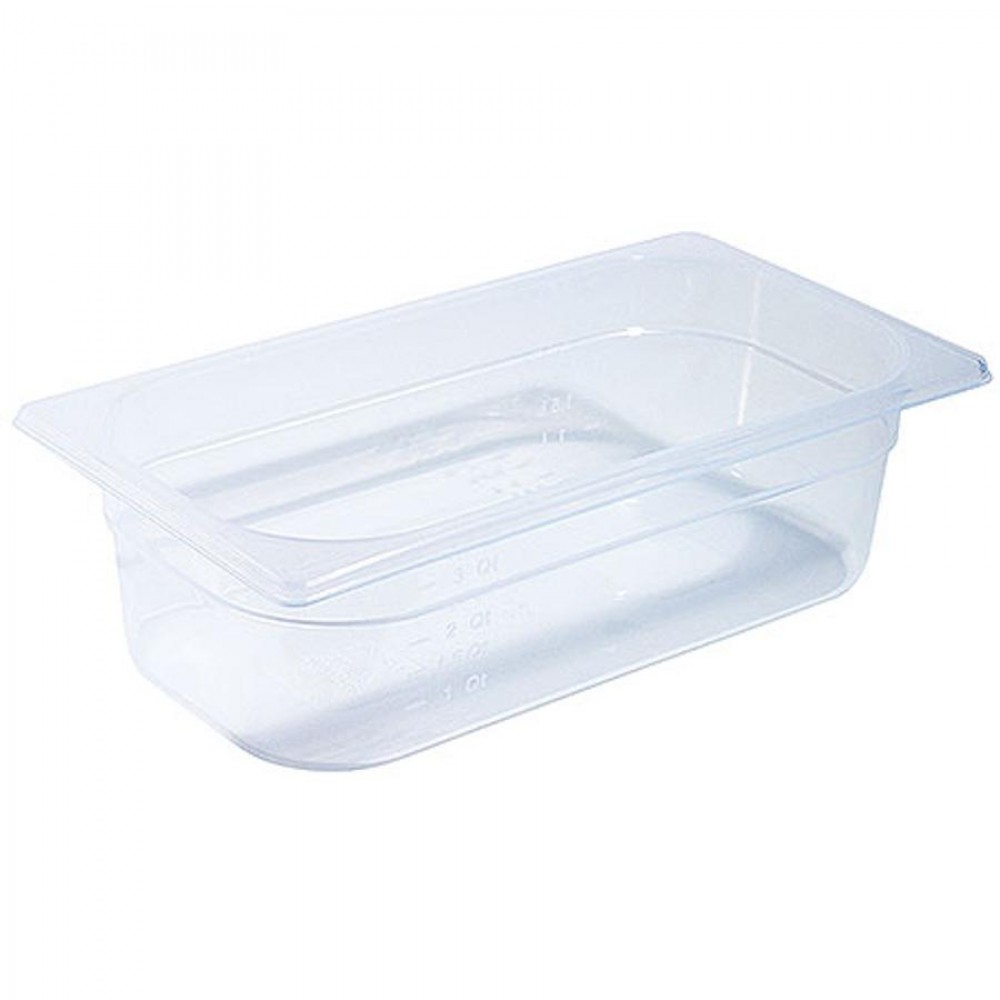 GN 1/3-os edény polipropilénből 100 mm mély, 3,5 L