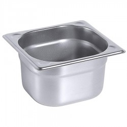 GN 1/6-os edény 100 mm mély, 1,5 L, 176 x 162 x 100 mm