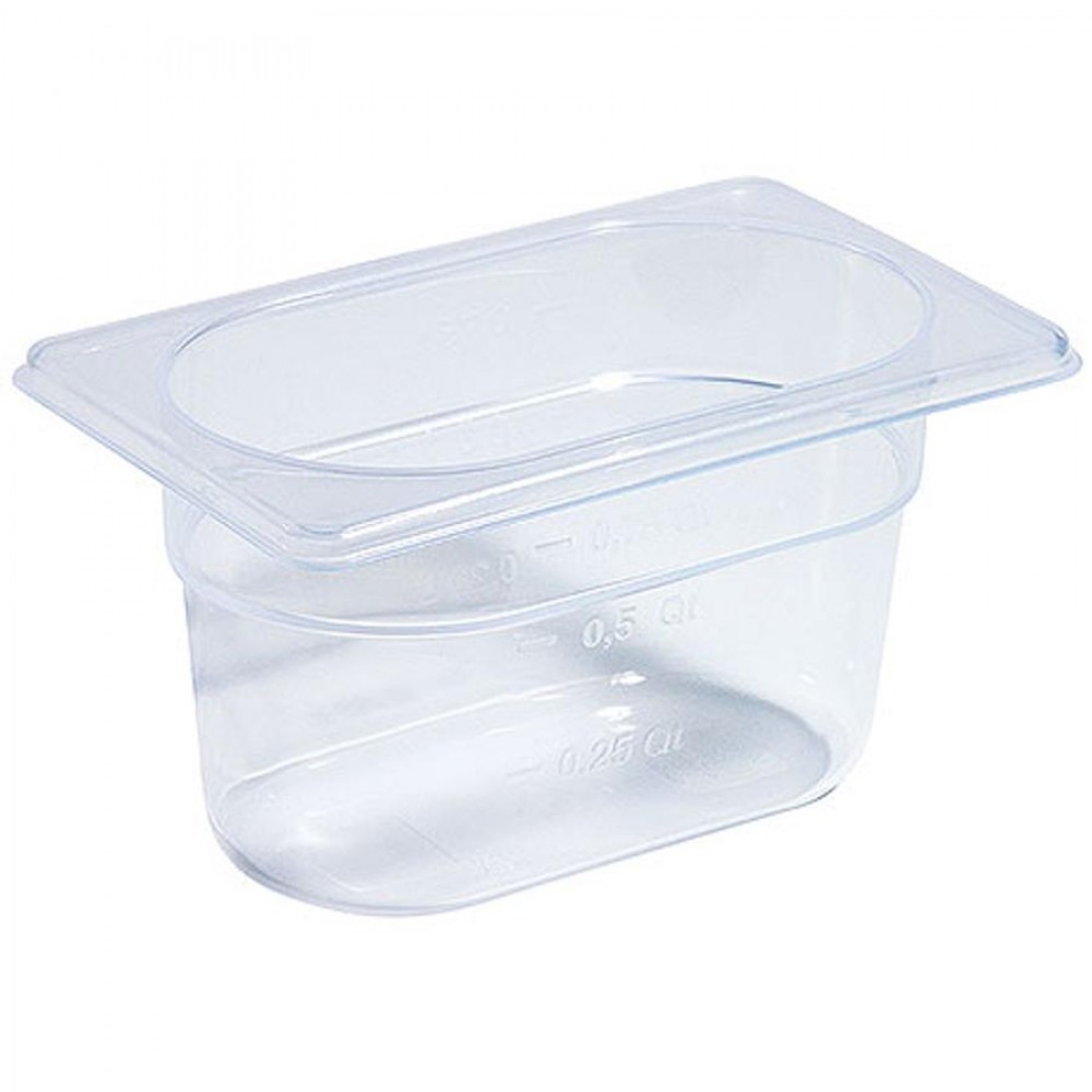 GN 1/9-es edény polipropilénből 100 mm mély, 1 L