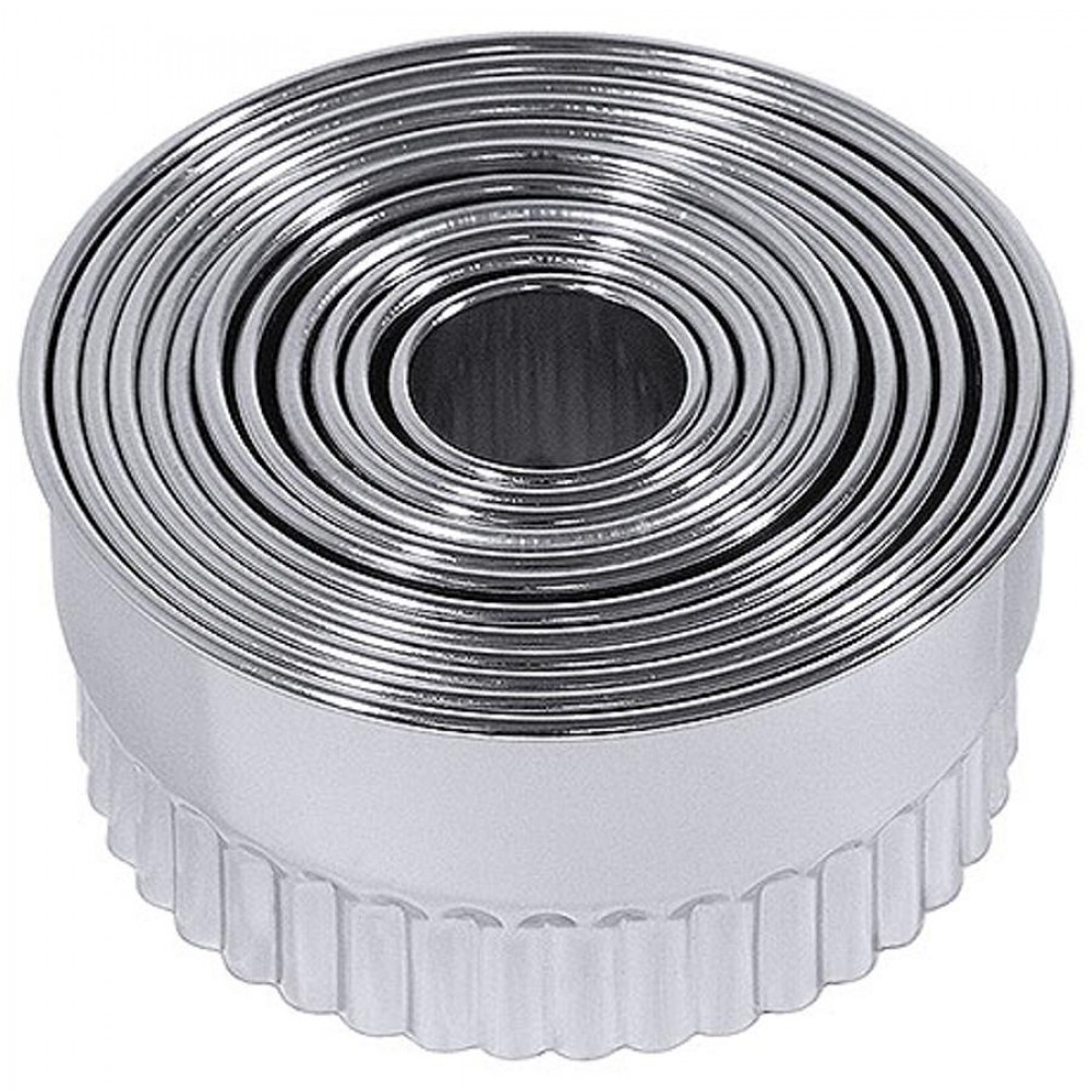 Sütikiszúró 4074-es széria, 14 darabos hullámosszélű kerek forma