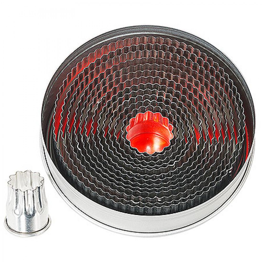 Sütikiszúró 617-es széria, 14 darabos hullámosszélű kerekformák