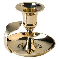 Sárgaréz gyertyatartó 9 x 7,5 cm