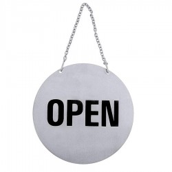 Tájékoztatótábla NYITVA és ZÁRVA felirattal, 13 cm