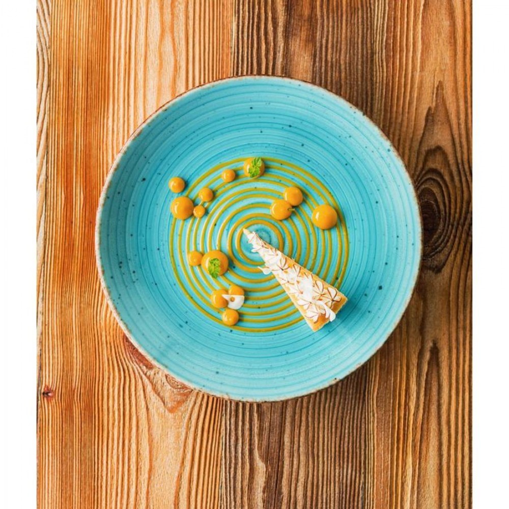 Türkiz Svájci tányér 30 cm