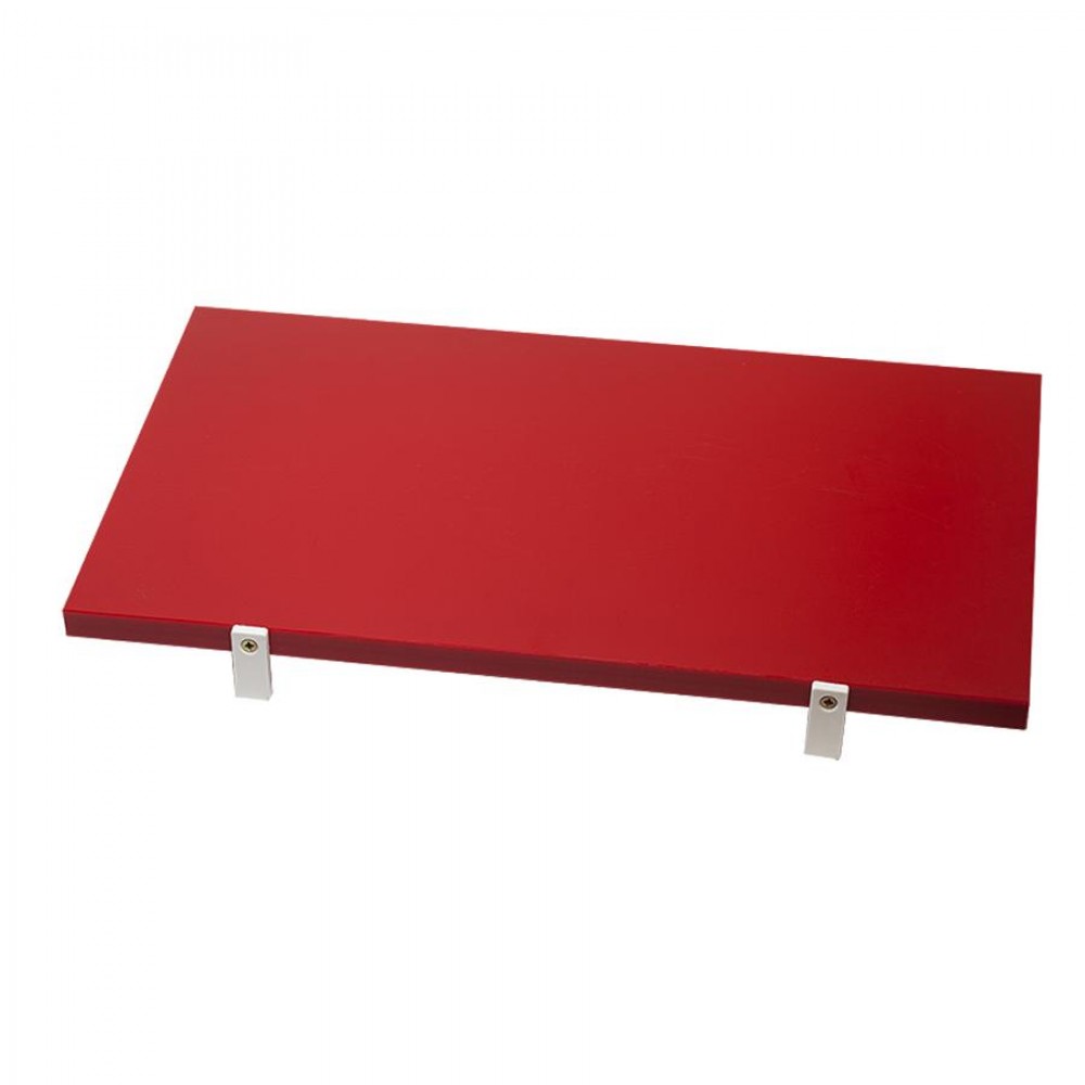 Vágólap * piros * 50 x 30 x 1,5 cm * ütköző fülekkel