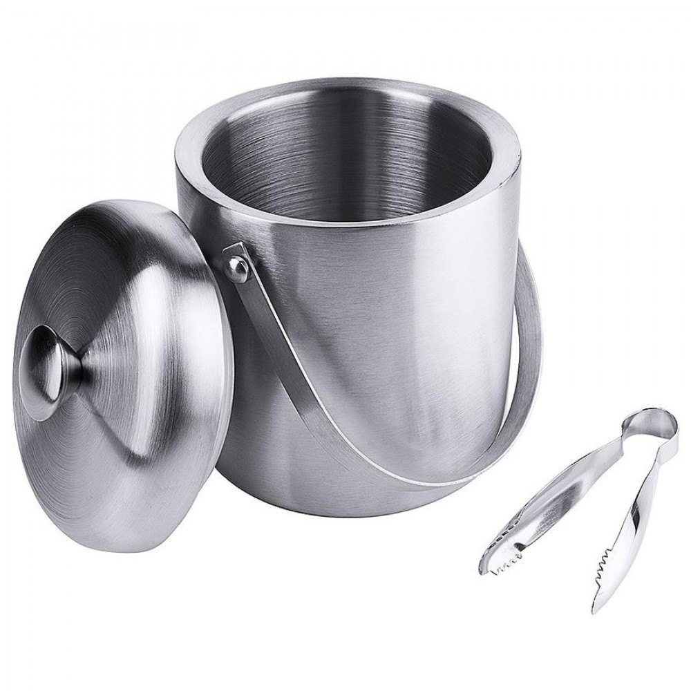 Duplafalu jégvödör, csipesszel 2 L