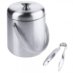 Duplafalu jégvödör, csipesszel 2 L