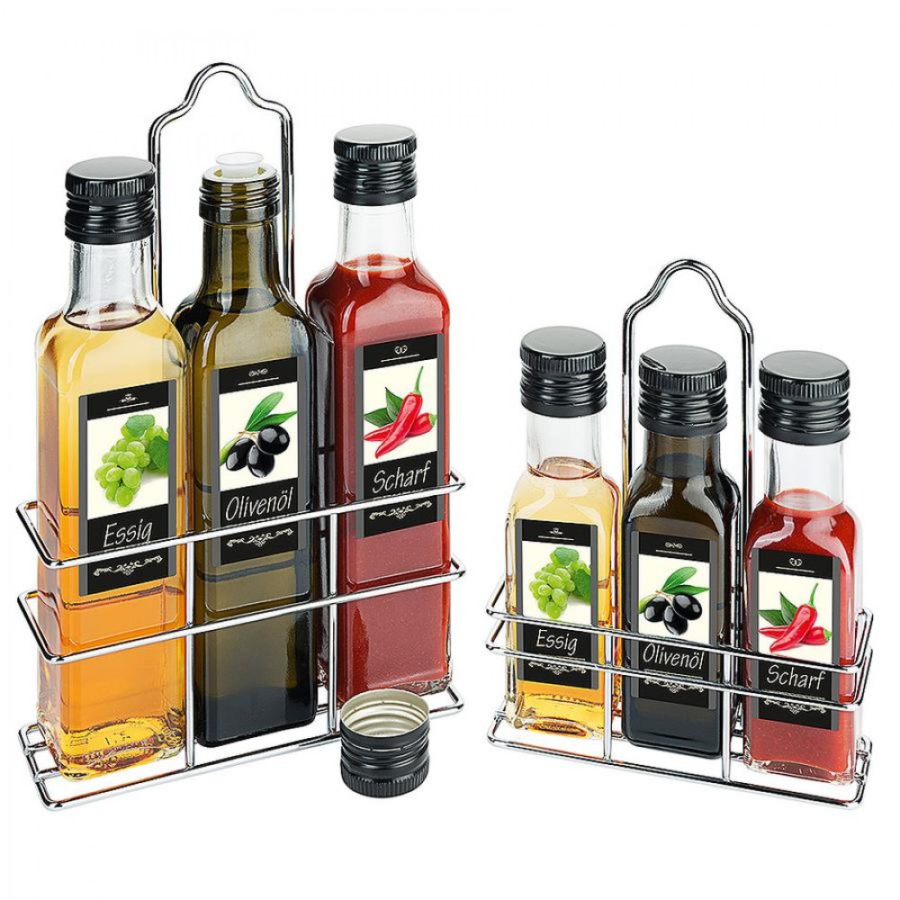 Olaj - ecet - szósz szett - 2728-as széria - üvegekkel, 3 x 250 ml