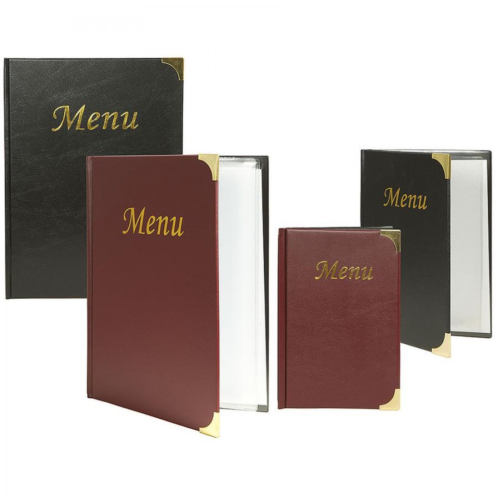 Étlap tartó, A 4-es méretben, 31 x 23,5 cm, bordó