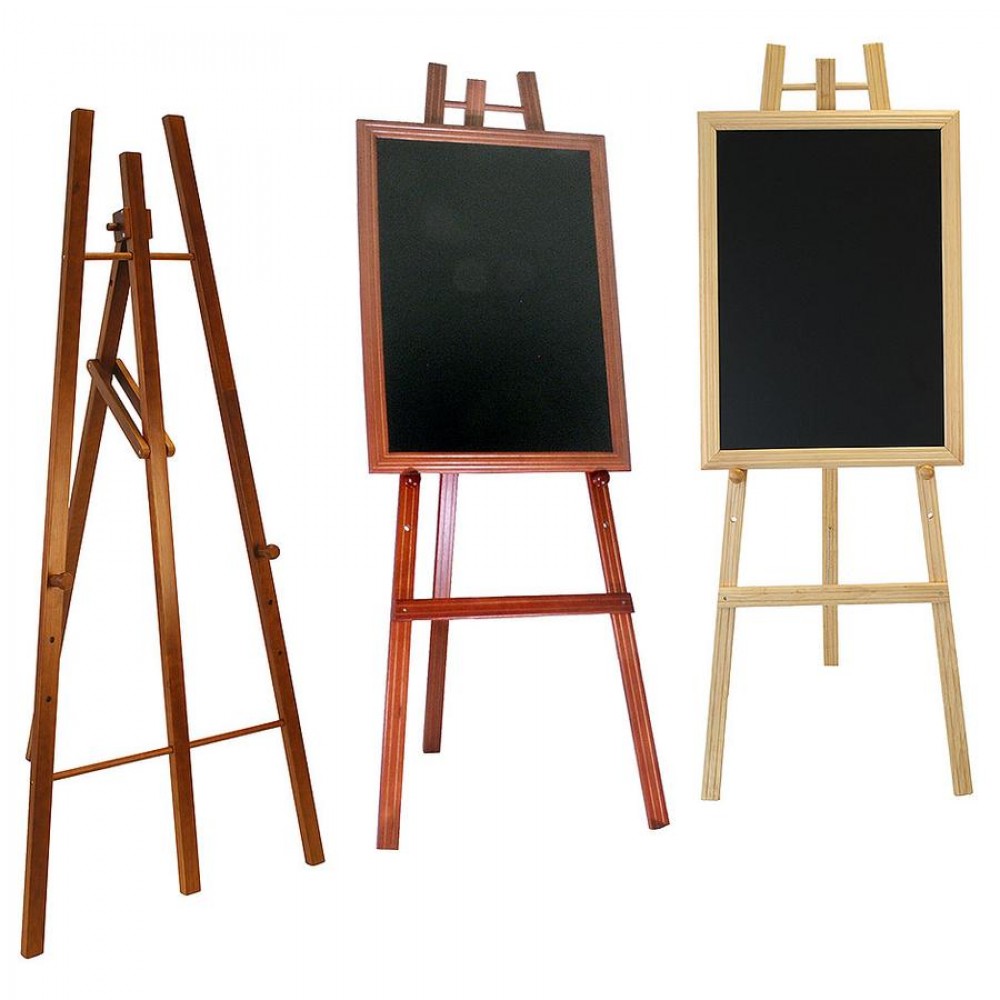 Kültéri megállítótáblákhoz festőállvány, 165 cm - natúr