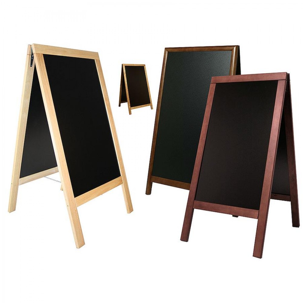 Kültéri megállítótábla 7695-ös széria, 55 x 85 cm - teak