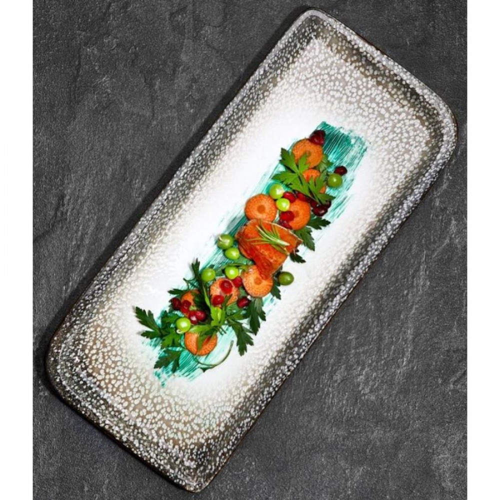 Spazio Zest szögletes tányér 36 x 16 cm