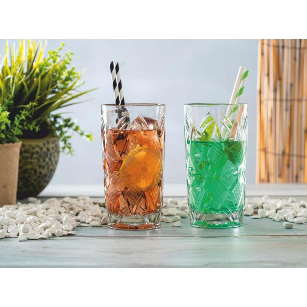 Status kristály hatású long drink pohár, 480 ml
