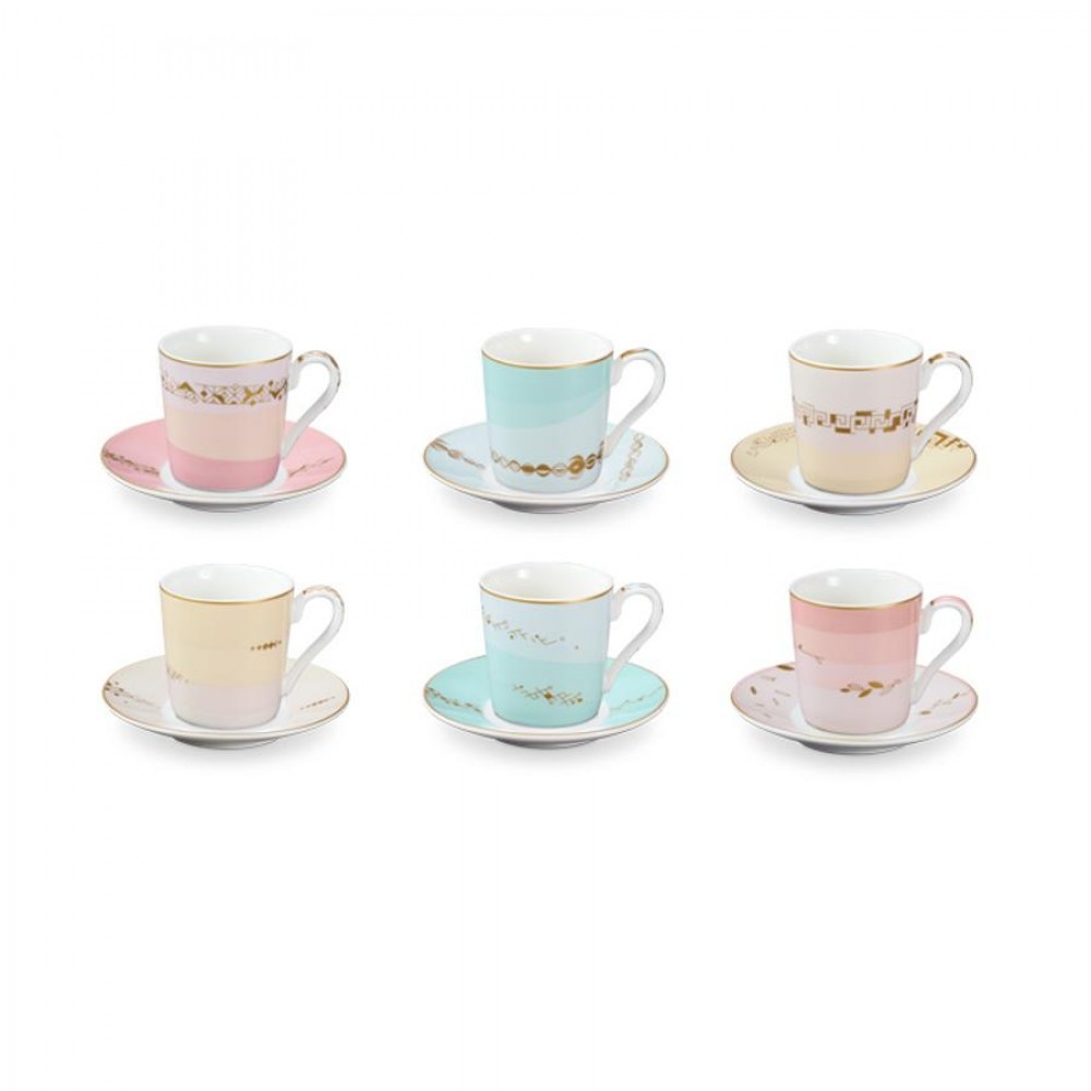 myCOFFEE eszpr.csésze tányér.,6db,Romanc