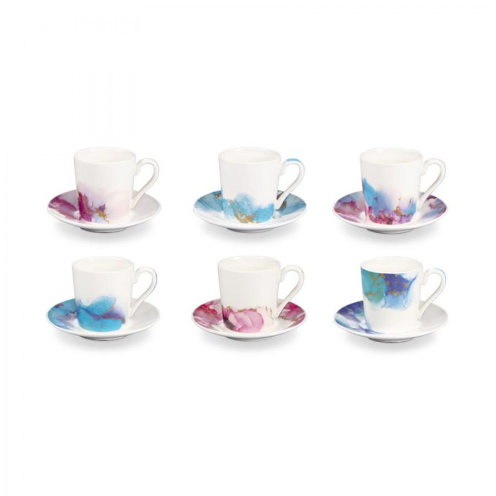 myCOFFEE eszp.csésze tányér.,6db,Ametyst