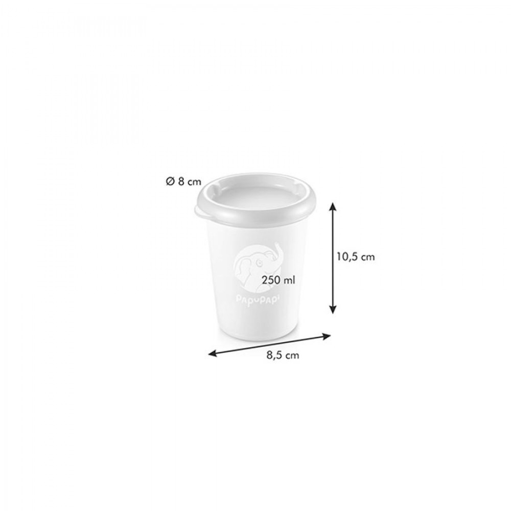 PAPU PAPI ételt.doboz, 250 ml, 2 db, kék