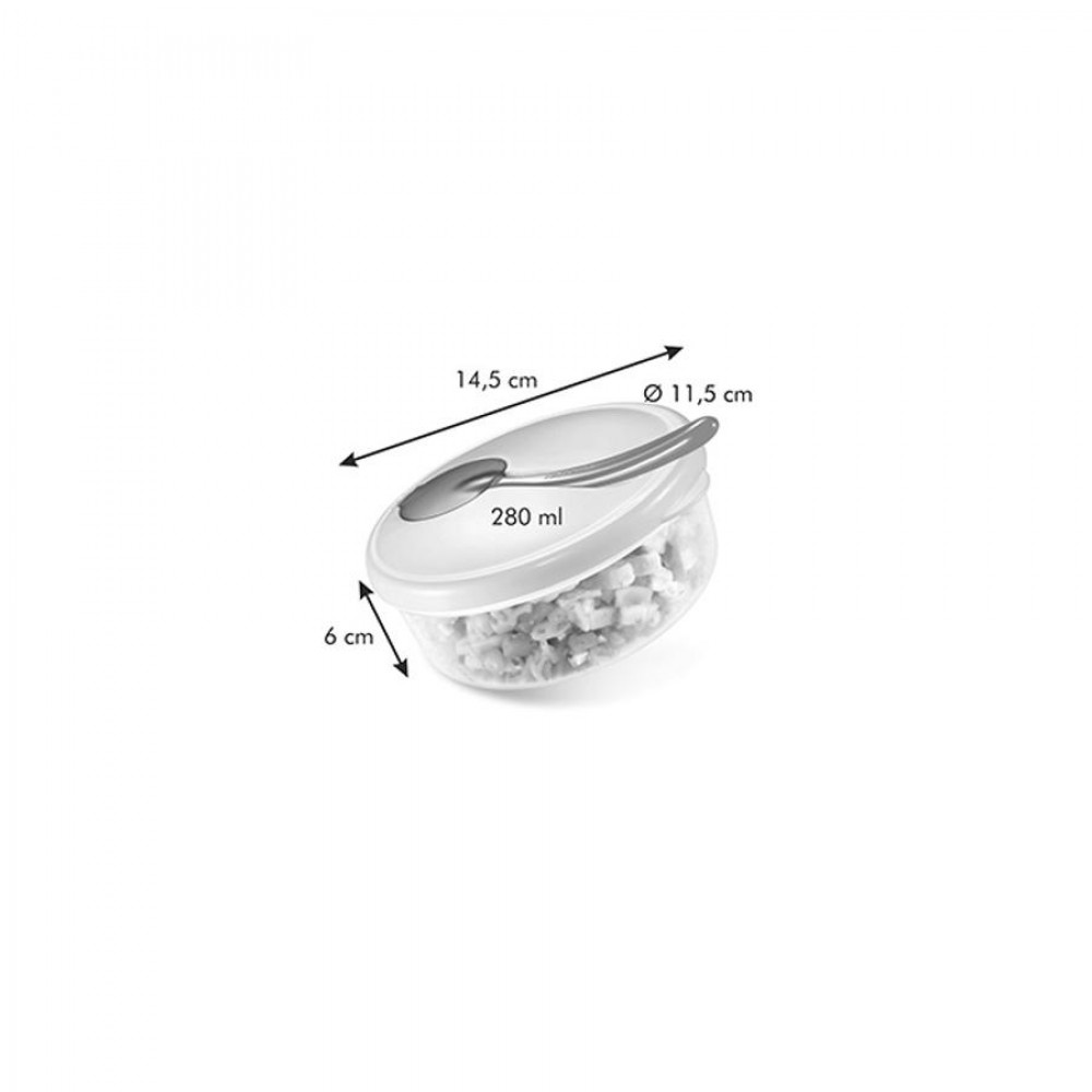 PAPU PAPI gyermek utazó tál kanállal,kék