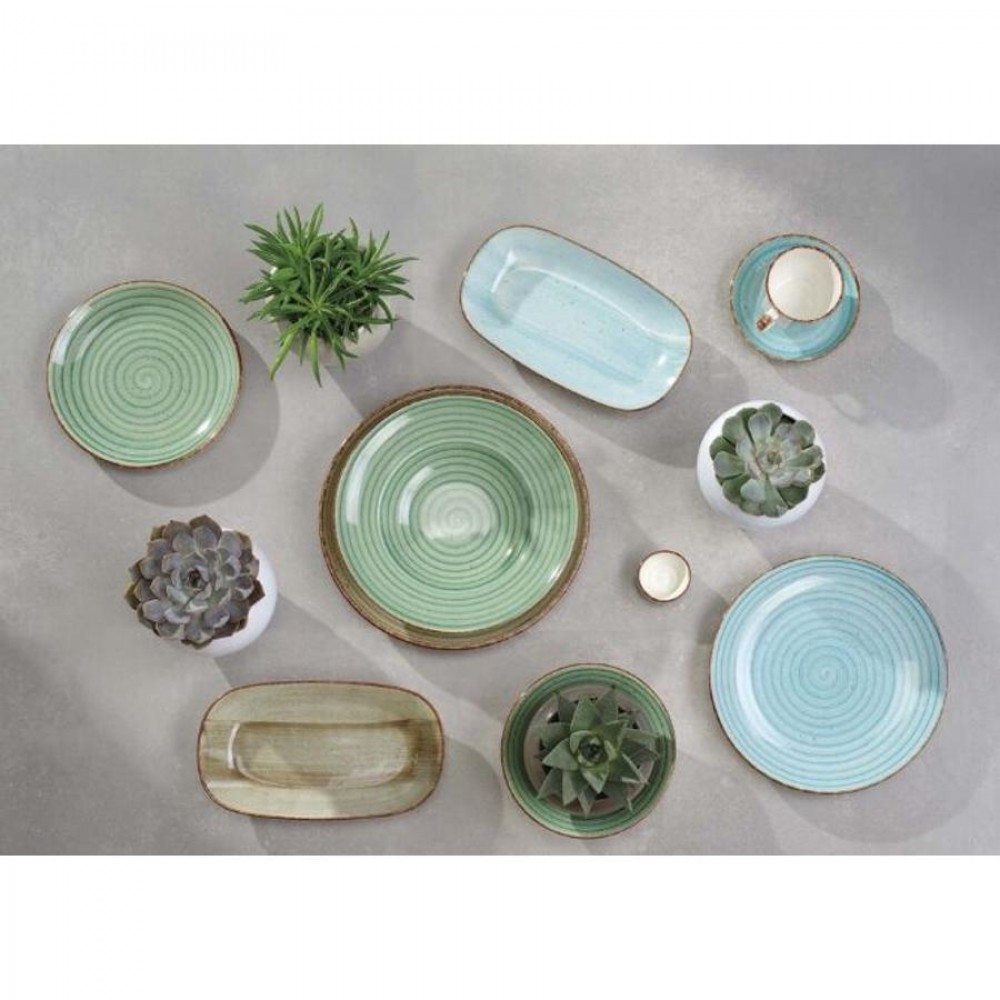 Türkiz desszerttányér 21 cm