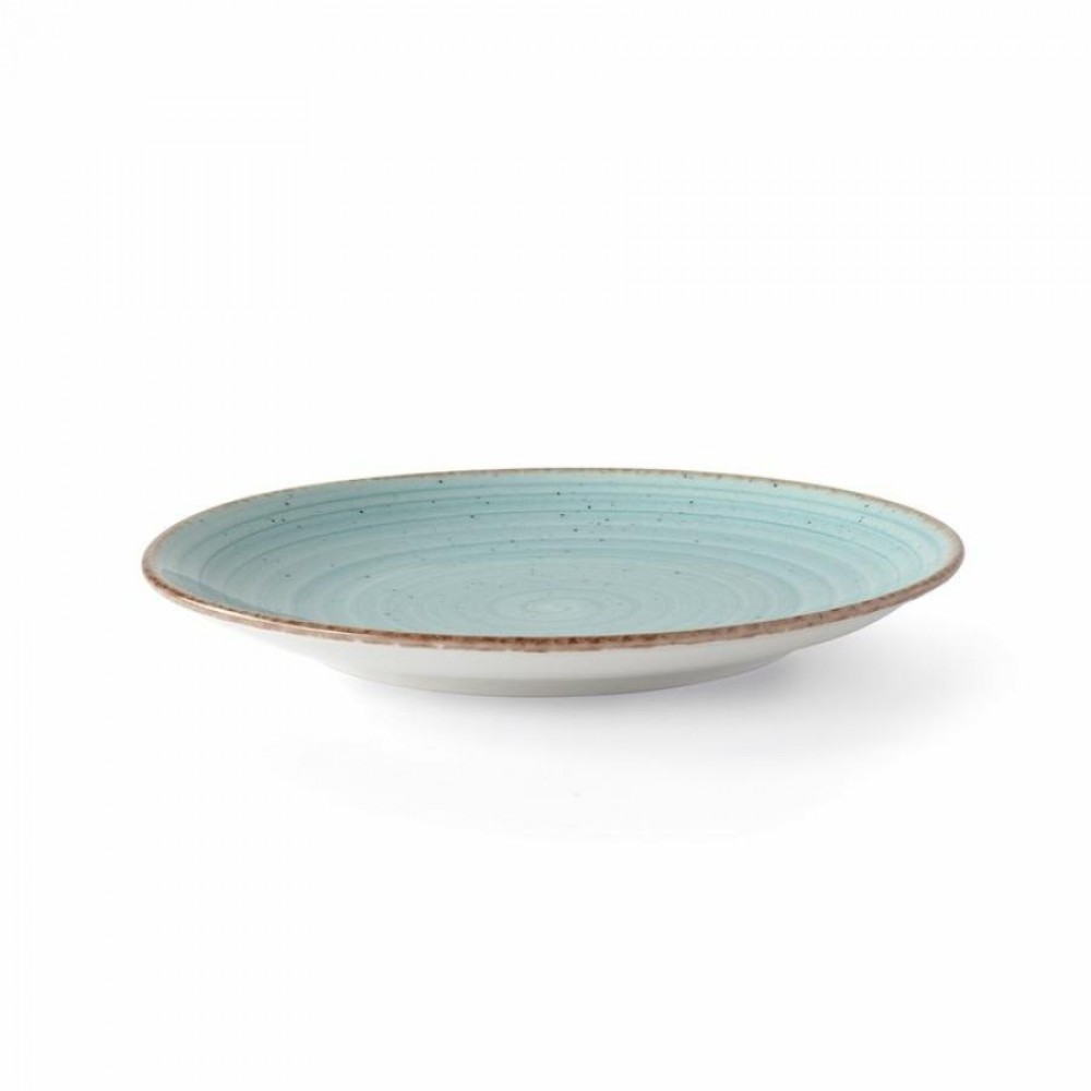 Türkiz lapostányér 27 cm
