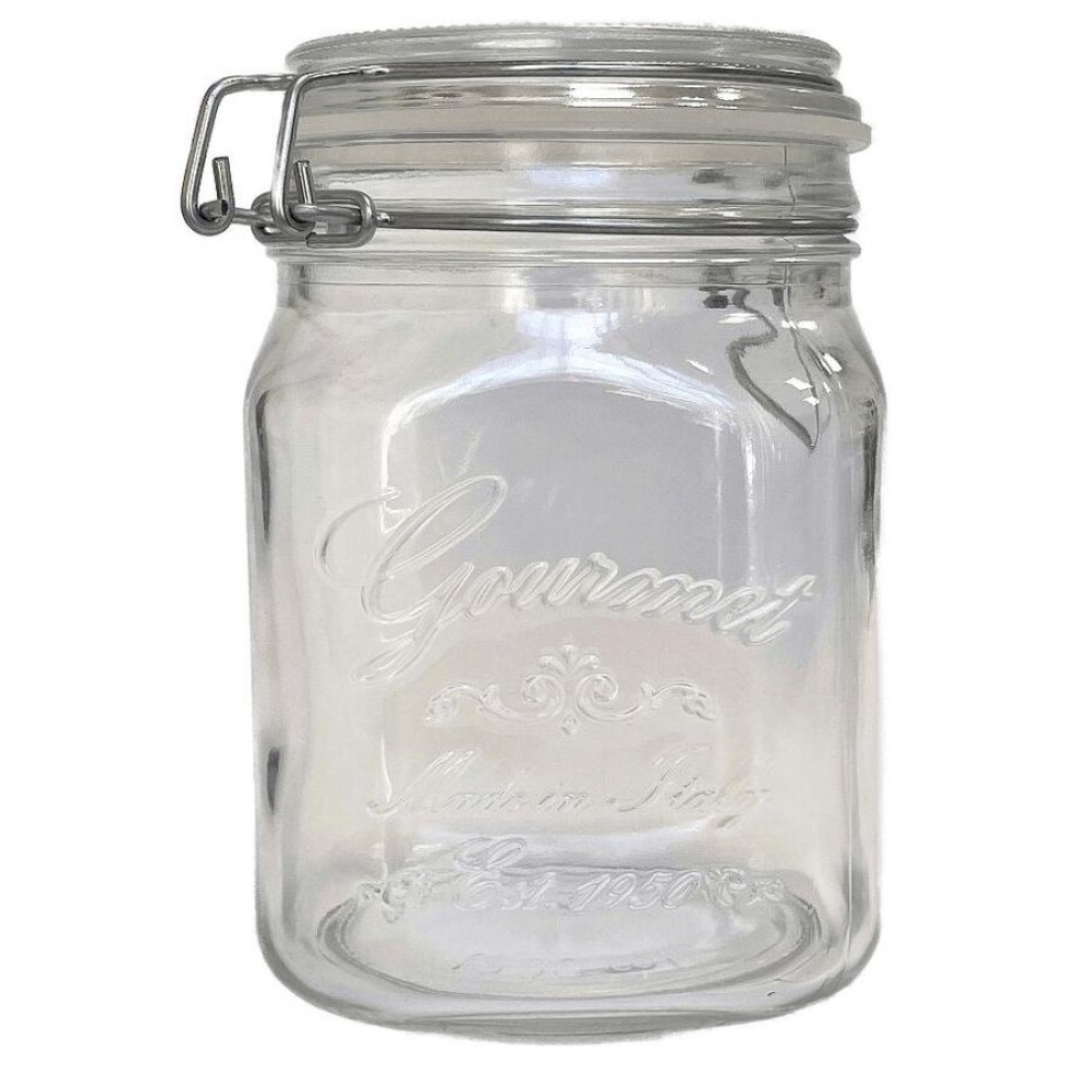 Gourmet csatos befőttesüveg, tömítéssel, 1000 ml