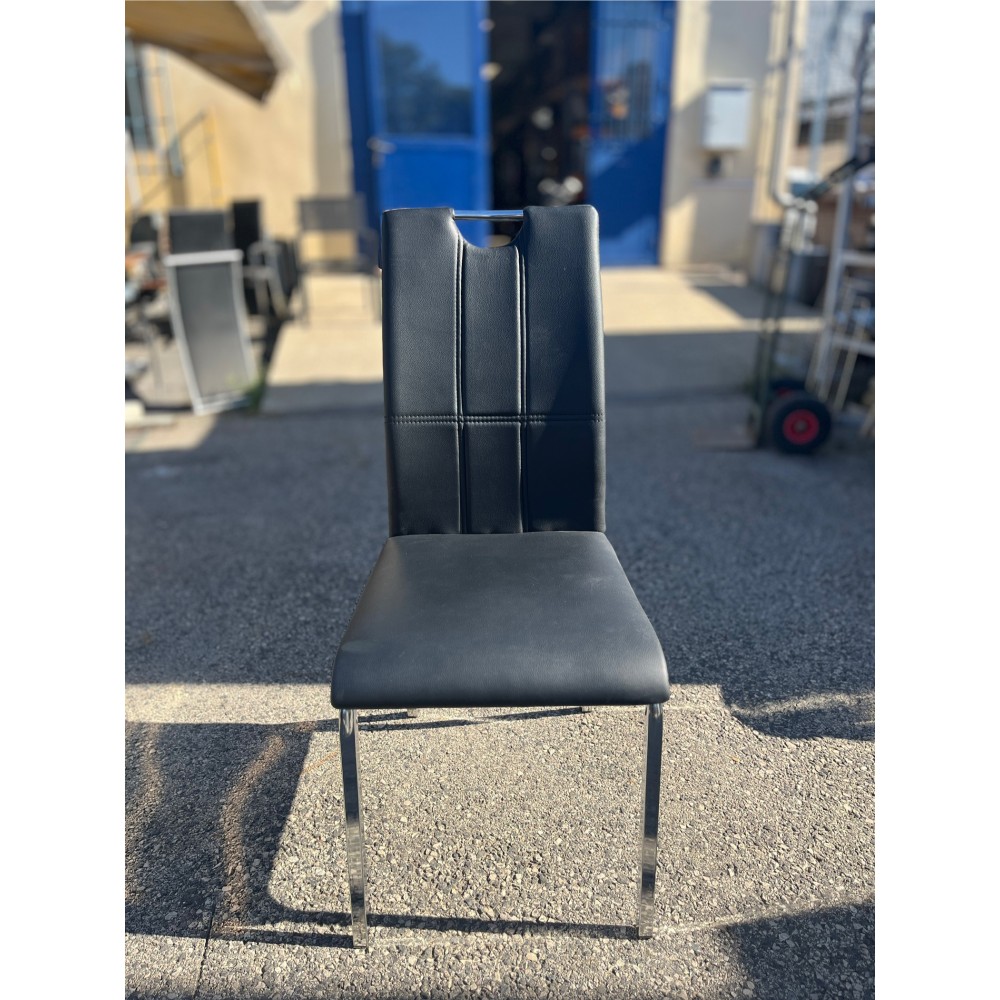 Beltéri szék, fekete műbőr