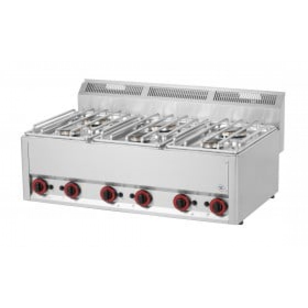 RM GASTRO GÁZÜZEMŰ ASZTALI TŰZHELY 6 ÉGŐVEL