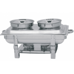 2x 4 literes Chafing, 2 db levesestállal