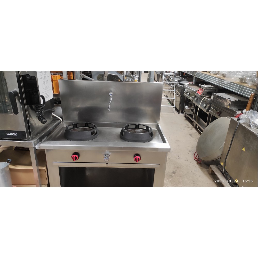 Gázüzemű Álló Vízteres Wok Tűzhely